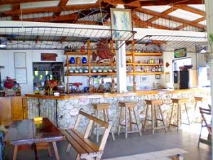 Strandcafe am Meer von Dominica