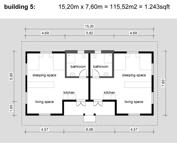 Ferienhaus 5 im Resort der Ferienanlage