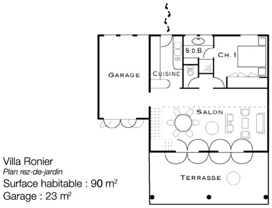 Grundriss vom Einfamilienhaus Ronier