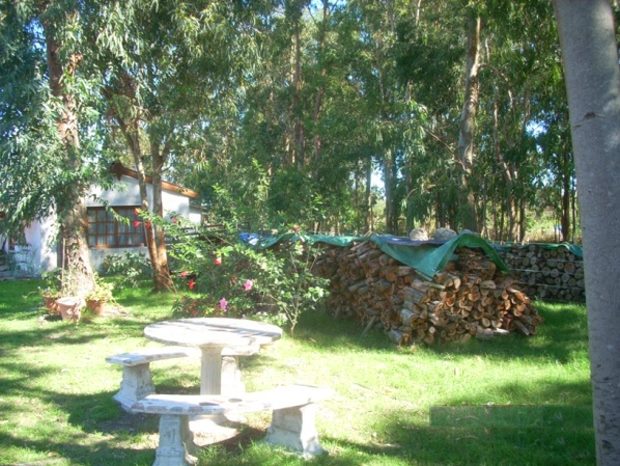 Gstehaus und Holzvorrte vom Ferienhaus