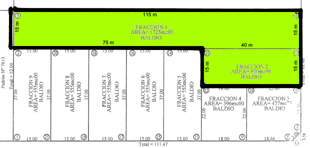 Grundstck zum Wohnhaus