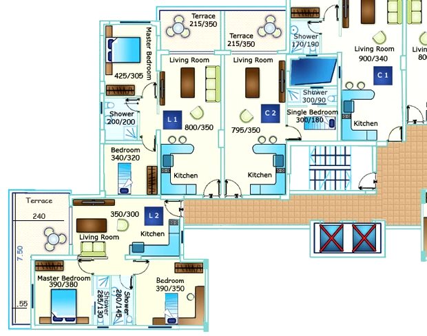 Ferienapartment auf Zypern im Caesar Resort von Iskele-Famagusta