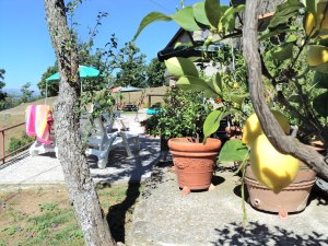 Pooldeck der Villa