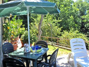 Terrasse der Landhaus-Villa