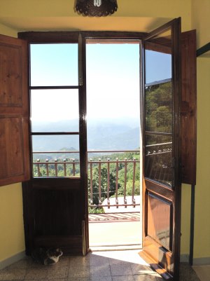 Ausblick vom Balkon der Villa