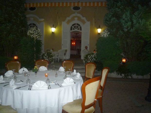 Garten vom Restaurant