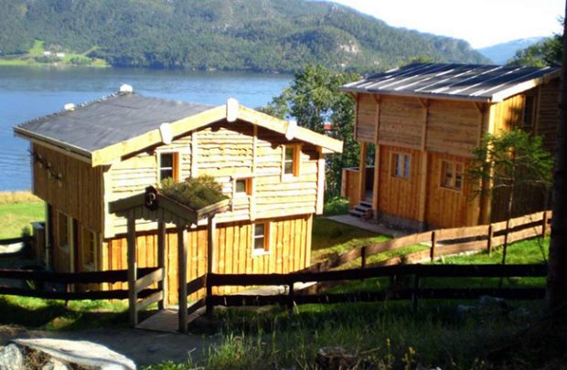 Ferienh�user der Ferienanlage in Norwegen
