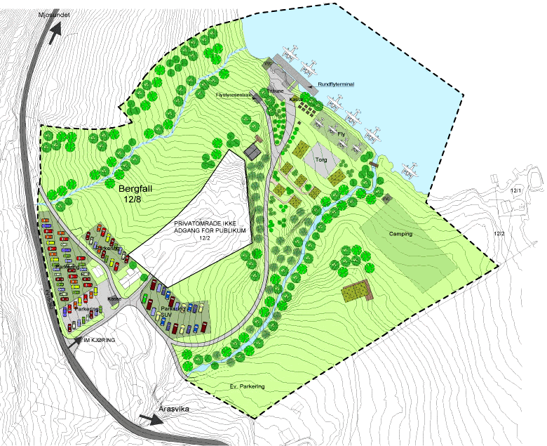 Grundstck in Norwegen am Fjord