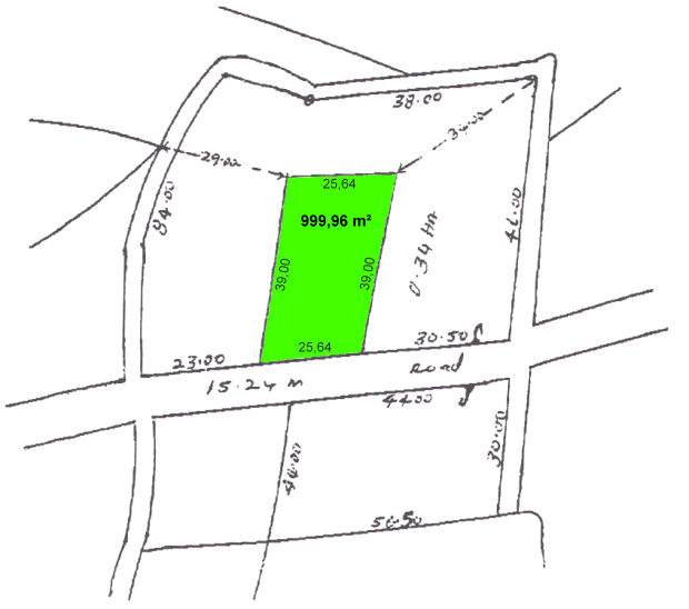 Grundstck vom Ferienhaus