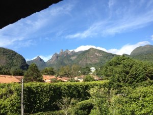 Ausblick vom Hotel in die Serra dos Orgaos Brasilien