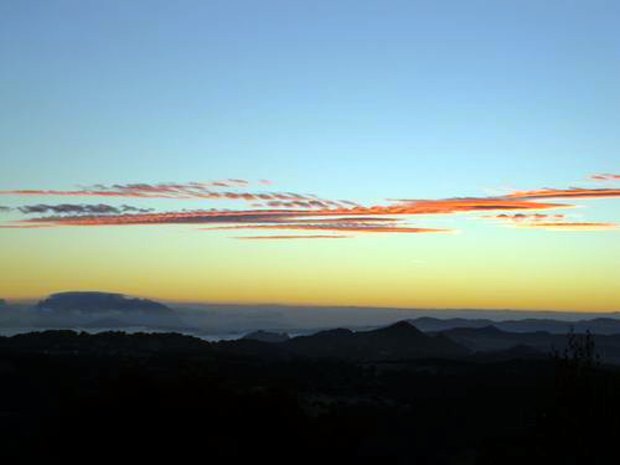 Blick vom Grundst�ck auf Sardinien