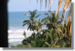 Meerblick der Villa auf Bali Indonesien