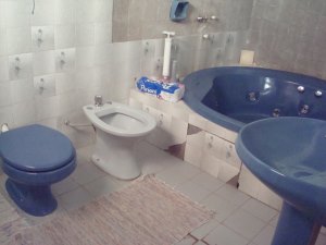 Badezimmer vom Wohnhaus der Farm