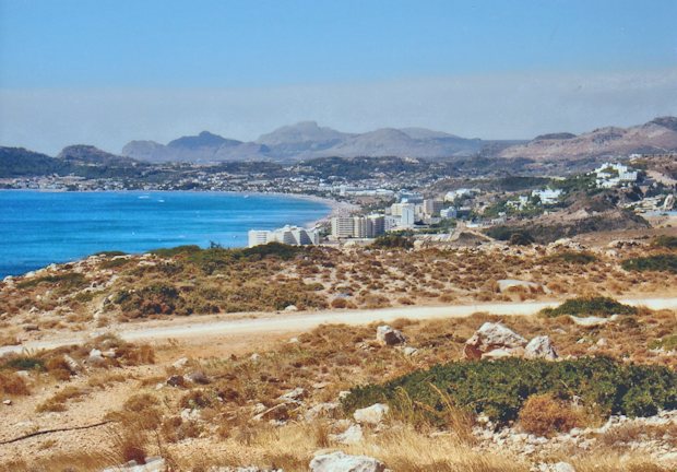 Baugrundstck mit Meerblick auf Rhodos