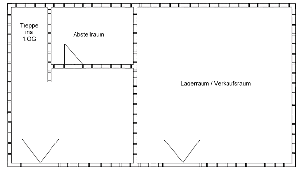 Erdgeschoss vom Wohnhaus