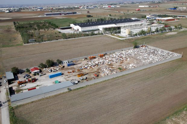 Recyclinghof Gewerbegrundstck in Thessaloniki