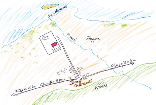 Grundst�ck vom Einfamilienhaus am Baikal in Sibirien