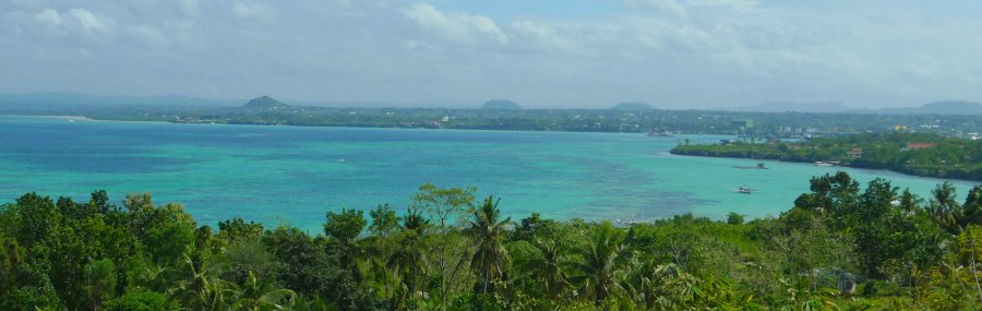 Ausblick vom Wohnhaus Villa auf Panglao Bohol Philippinen