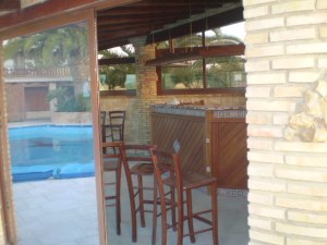Pavillon Sommerhaus mit Bar am Pool der Villa