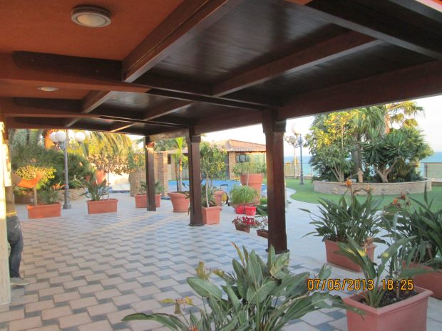 Terrasse vom Einfamilienhaus in Licata Sizilien