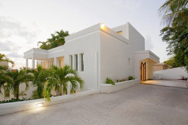 Eingang zur Villa auf Sint Maarten