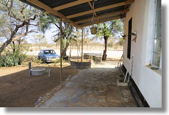 Farmhaus der Farm Krazenberg in Namibia