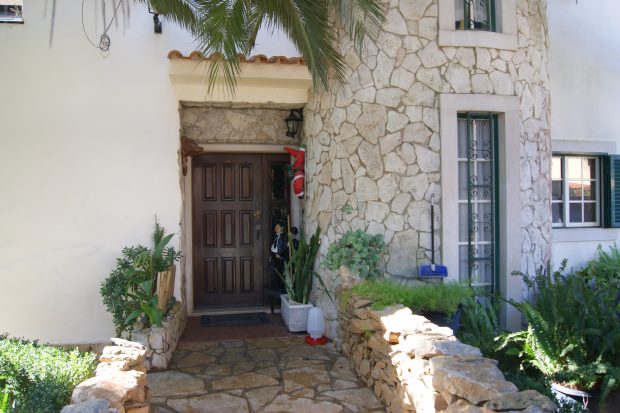 Eingang der Villa