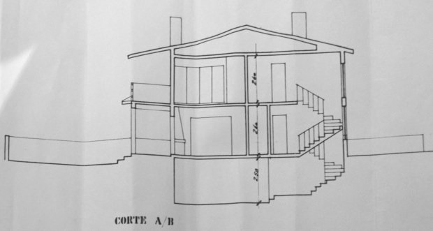 Seitenansicht vom Ferienhaus in Cascais Portugal