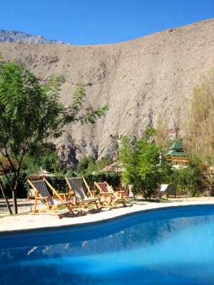 Pool der Hotelanlage in Chile