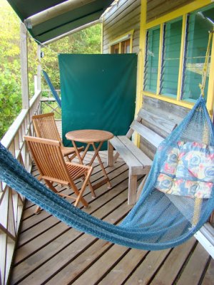 Balkon vom Apartment im Resort auf Grenada