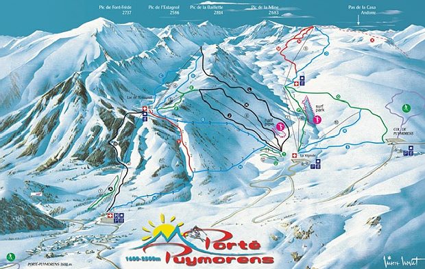 Skigebiet Sdfrankreich Porte-Puymorens