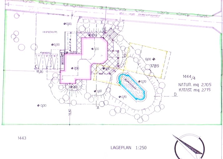 bauplatz der Villa in Bozen