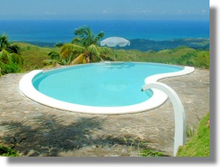 Meerblick der Villa auf Samana Dominikanische Republik