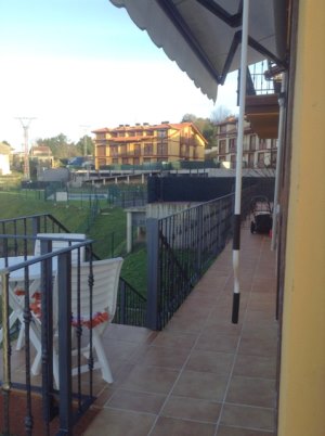 Terrasse der Eigentumswohnung