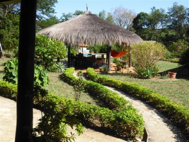 Quincho Garten vom Einfamilienhaus
