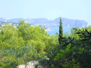 Blick von der Villa auf das Meer