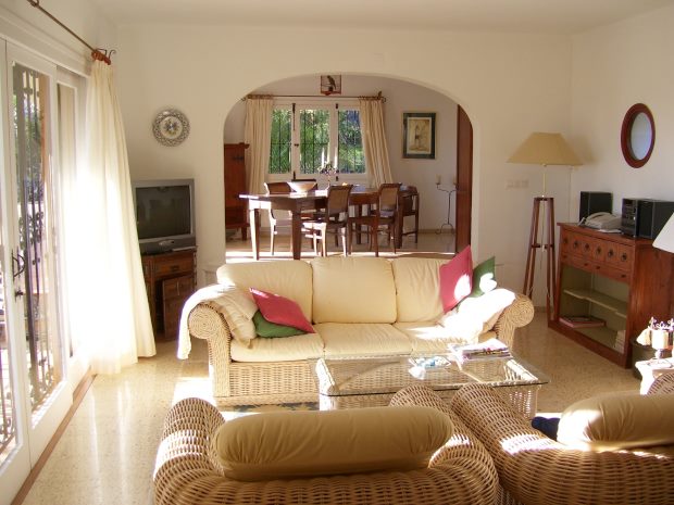 Wohnzimmer der Villa