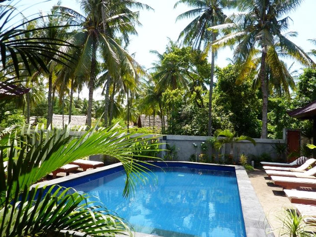 Ferienanlage mit Pool auf Gili Air zum Kaufen