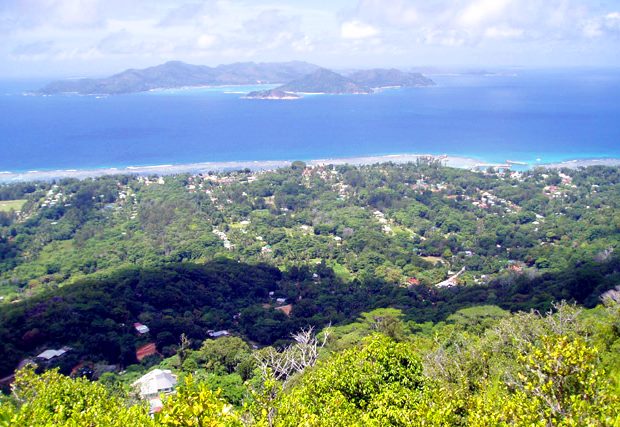 Blick auf das Baugrundst�ck der Insel La Digue
