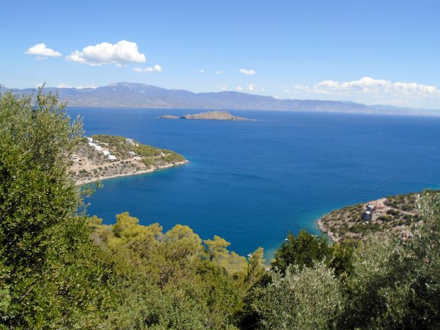 Ausblick vom Einfamilienhaus auf Peloponnes