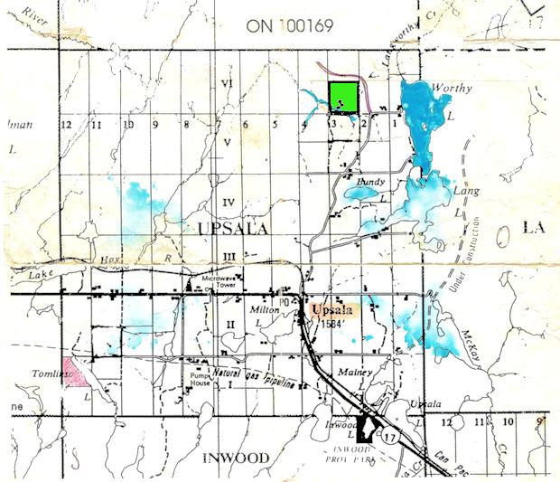 Naturgrundstück mit Wald und Wiese bei Upsala Thunder Bay Ontario Naturgrundstück mit Wald und Wiese bei Upsala Thunder Bay Ontario