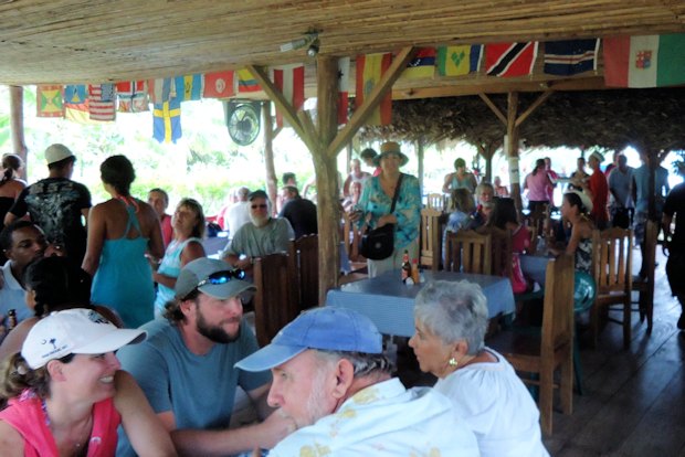 Gaststtte Restaurant im Urwald von Panama