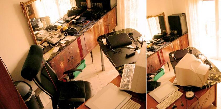 Arbeitszimmer der Wohnung