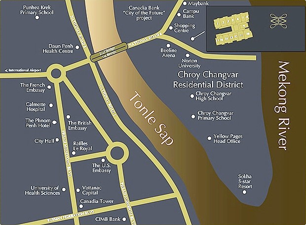 Chroy Changvar in Phnom Penh