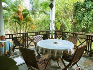 Terrasse vom Ferienhaus