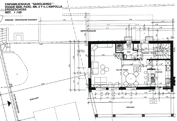 Erdgeschoss vom Einfamilienhaus