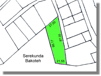 Serekunda Bakoteh Grundst�ck in Gambia zum Kaufen