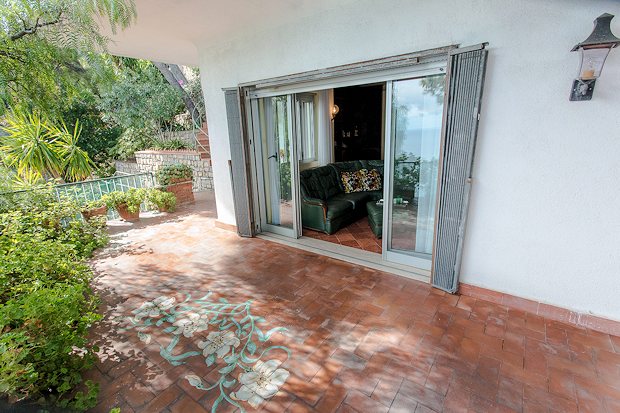 Terrassenausgang der Villa