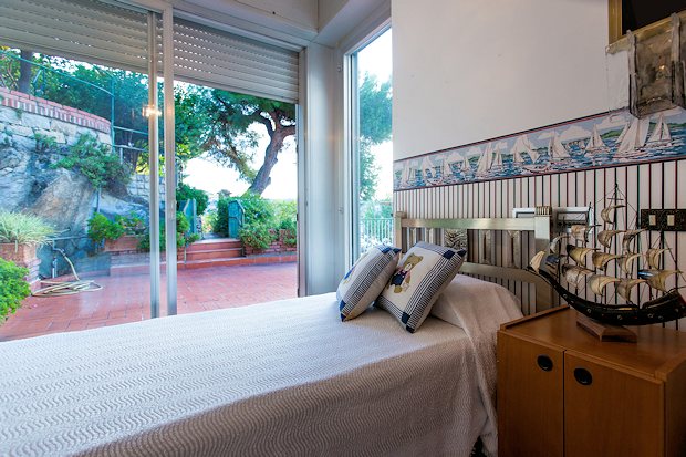 Schlafzimmer der Villa