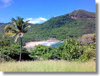 Grundstck mit eigenem Strand auf St. Lucia der Karibik